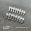 PCR in plastica usa e getta a 8 tubi PCR